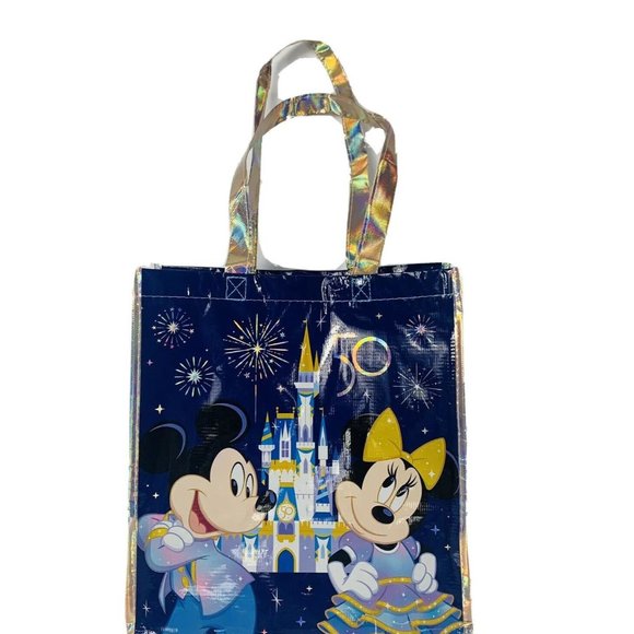 Walt Disney World 50th Anniversary Reusable Shopping Bag 17"x18" Mickey Minnie - Picture 1 of 10